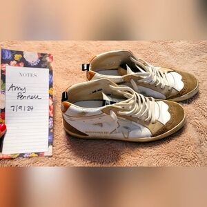 Golden Goose Midstar Sneakers Size 38 (8) Great Neutral! Limited Edition